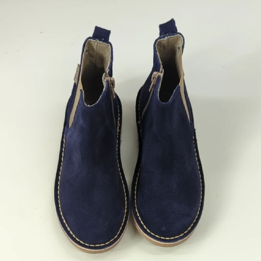 New Cienta Navy Suede Chelsea Boots‎ Size EU 32, US 1